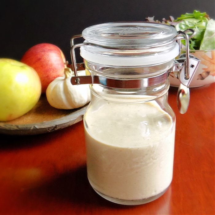 Fall Mason Jar Salad with Maple Cider Vinaigrette - Detoxinista