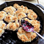 Skillet Blueberry Cobbler