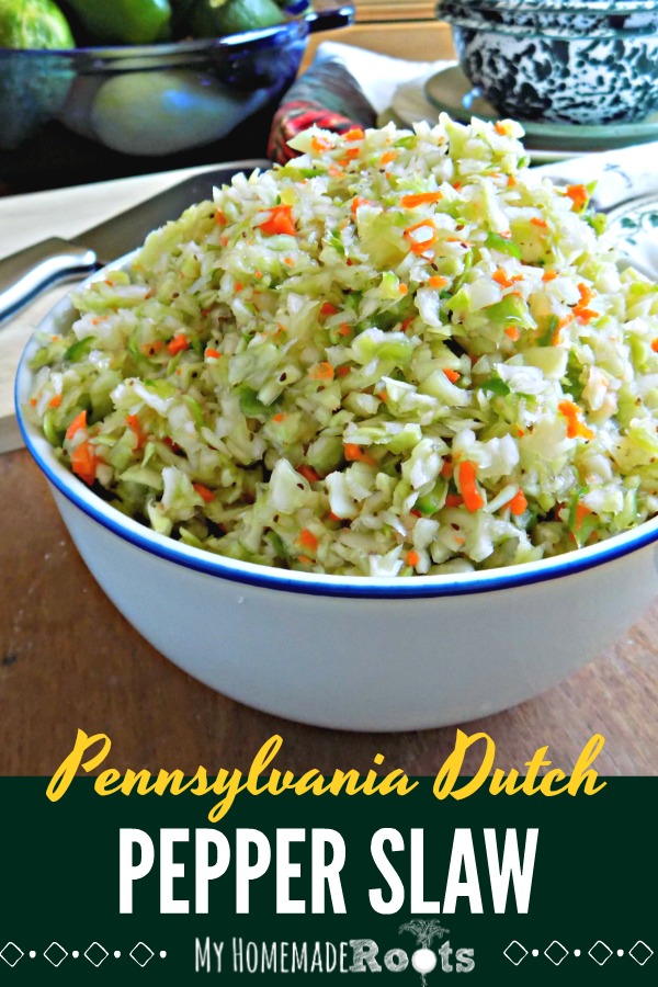 Pennsylvania Dutch Pepper Cabbage Slaw