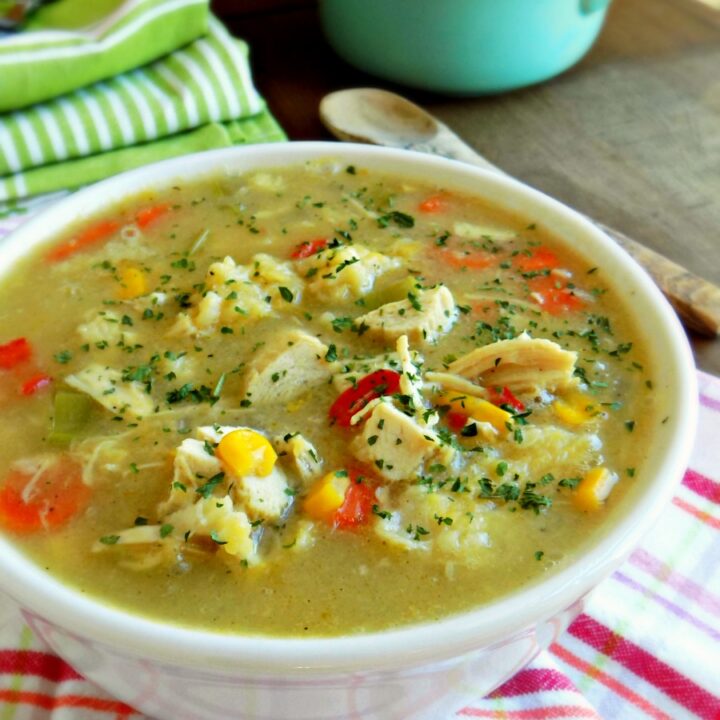 Pennsylvania Dutch Chicken Corn Soup with Rivels - My Homemade Roots