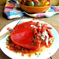 Slow Cooker Italian Stuffed Pepper