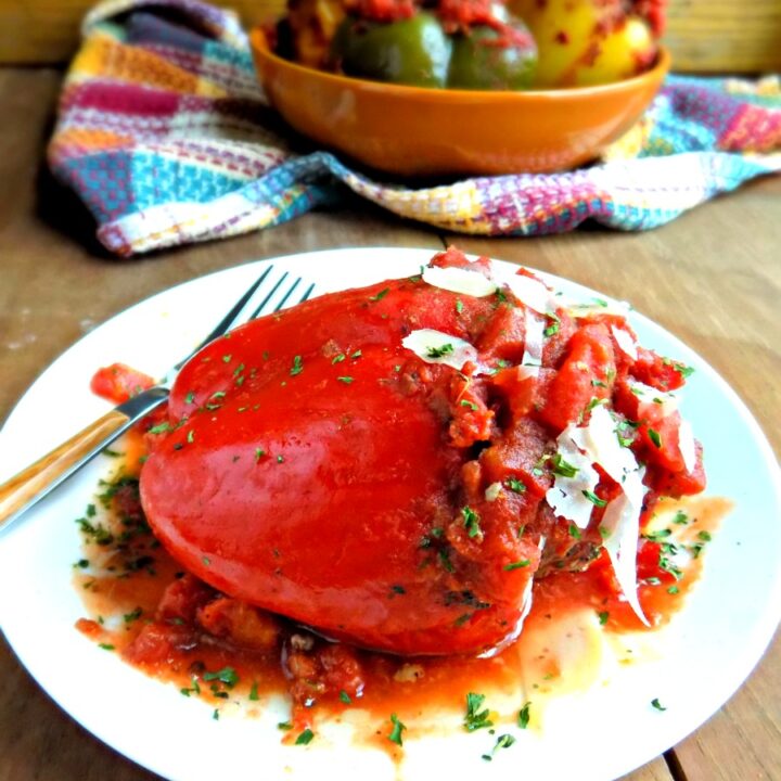 Slow Cooker Italian Stuffed Pepper