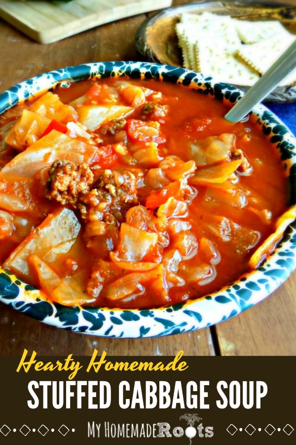 Stuffed Cabbage Soup - My Homemade Roots