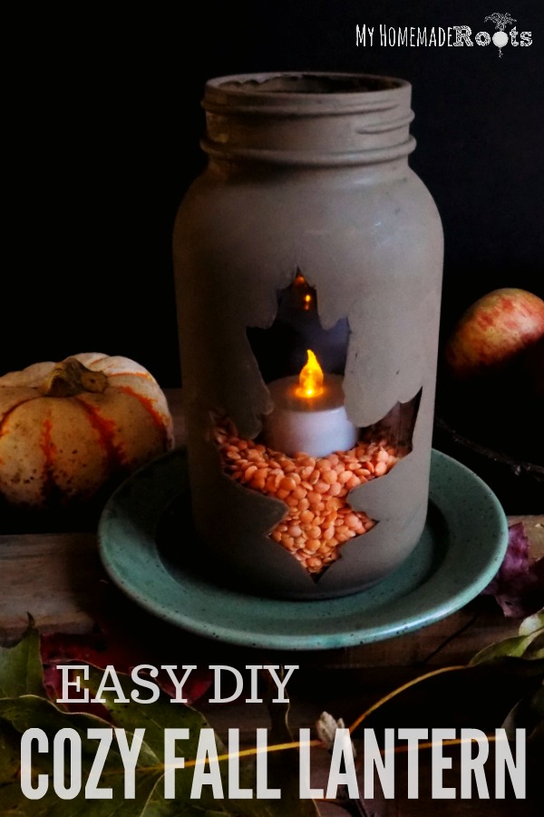 DIY Cozy Fall Lantern