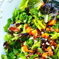 Autumn Butternut Squash Salad with Bacon and Maple Vinaigrette