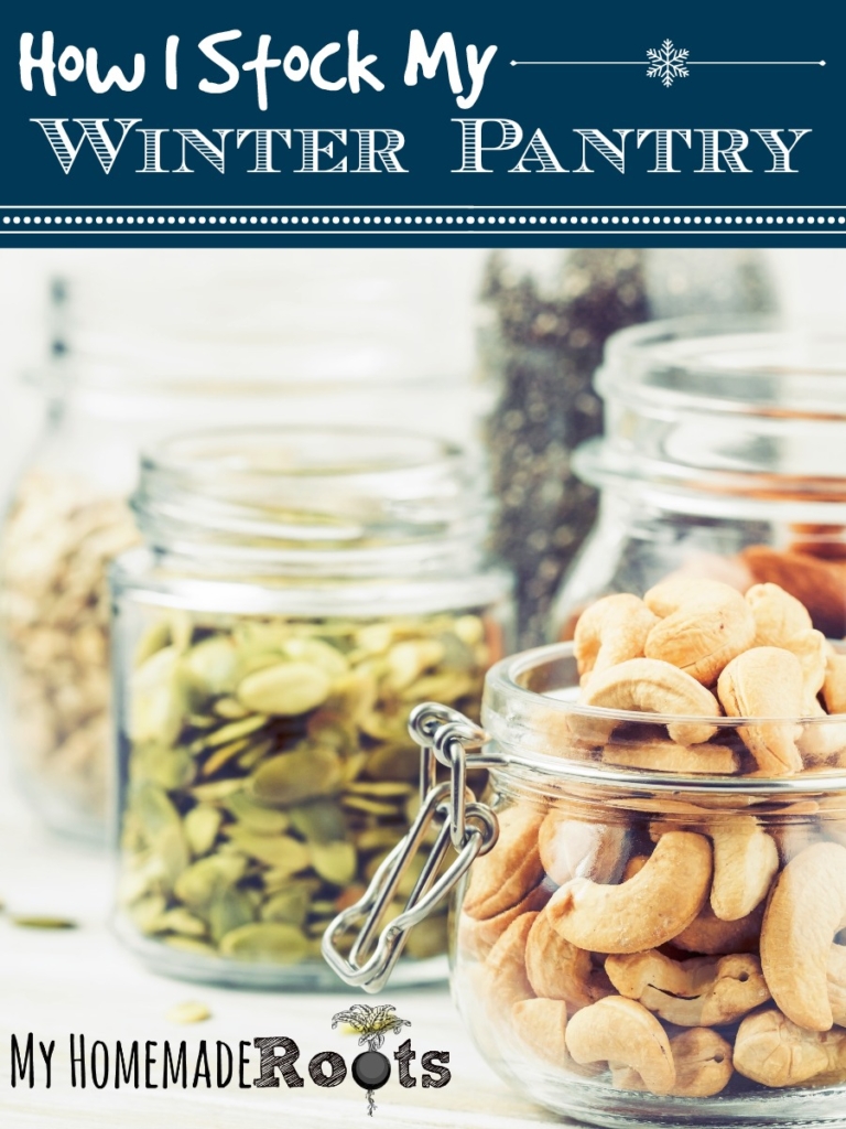 Jars of Pantry Ingredients for Winter