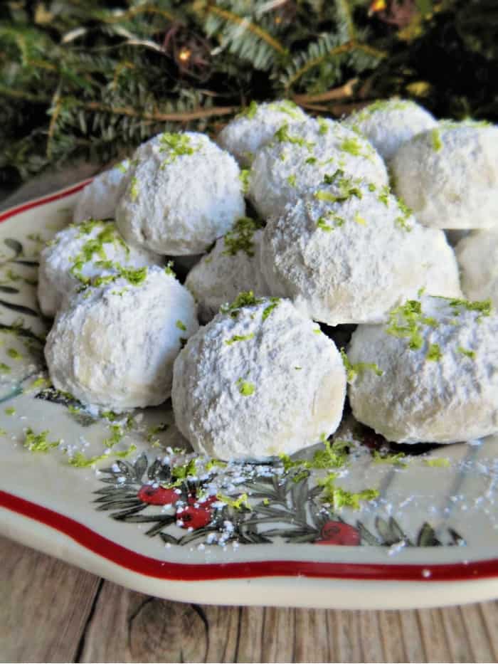 Key Lime Snowball Cookies