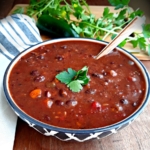 Zesty Black Bean Soup - easy, healthy, vegan