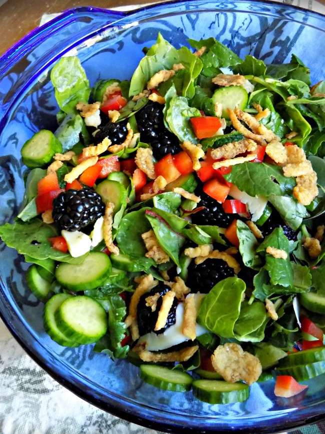 Blackberry and Baby Greens Summer Salad