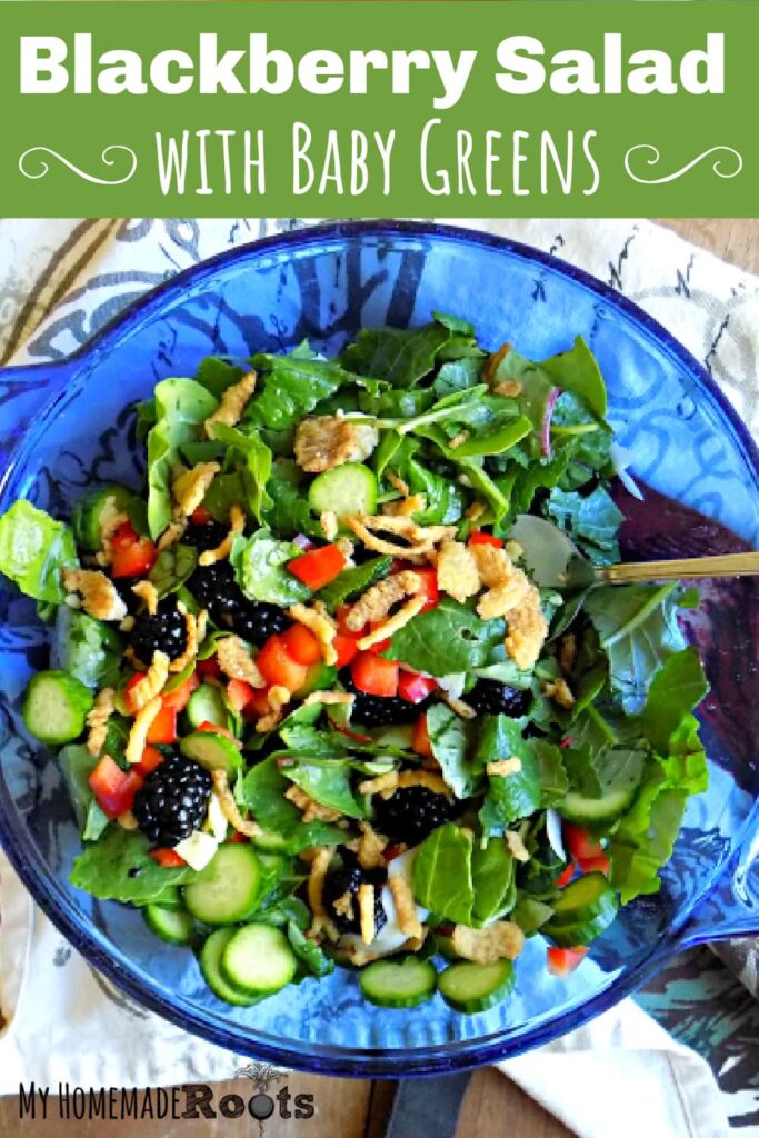 Blackberry Salad with Baby Greens