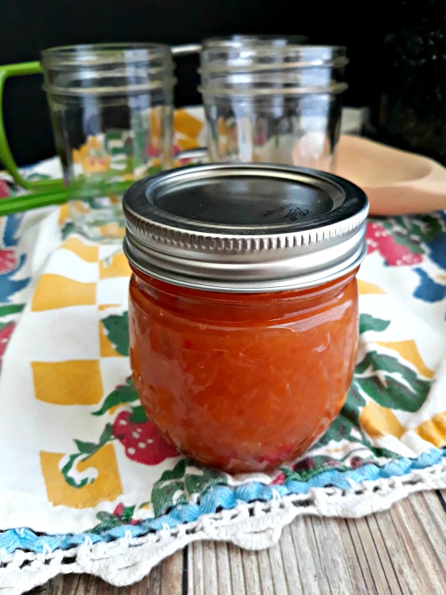 Homemade Peach BBQ Sauce for Canning or Freezing