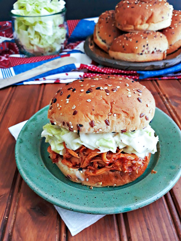 Slow Cooker Pulled BBQ Chicken | My Homemade Roots