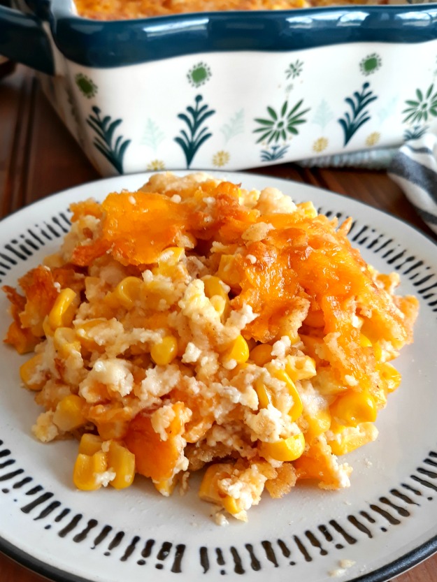 Scalloped Corn Casserole - My Homemade Roots