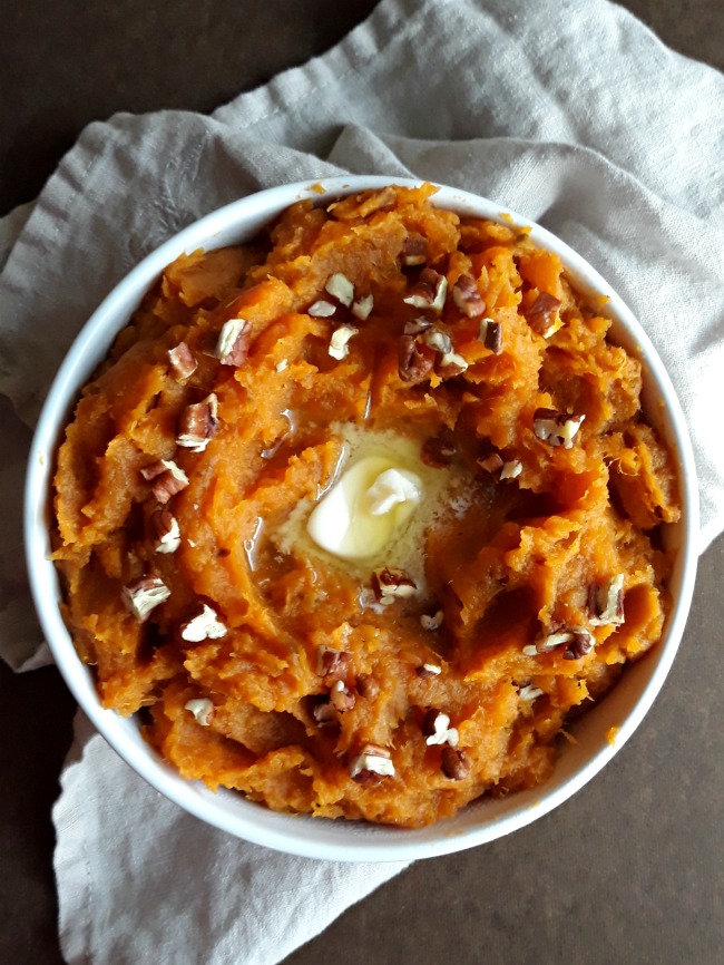 Maple Brown Butter Mashed Sweet Potatoes