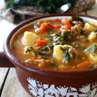Sausage, Kale and Potato Soup