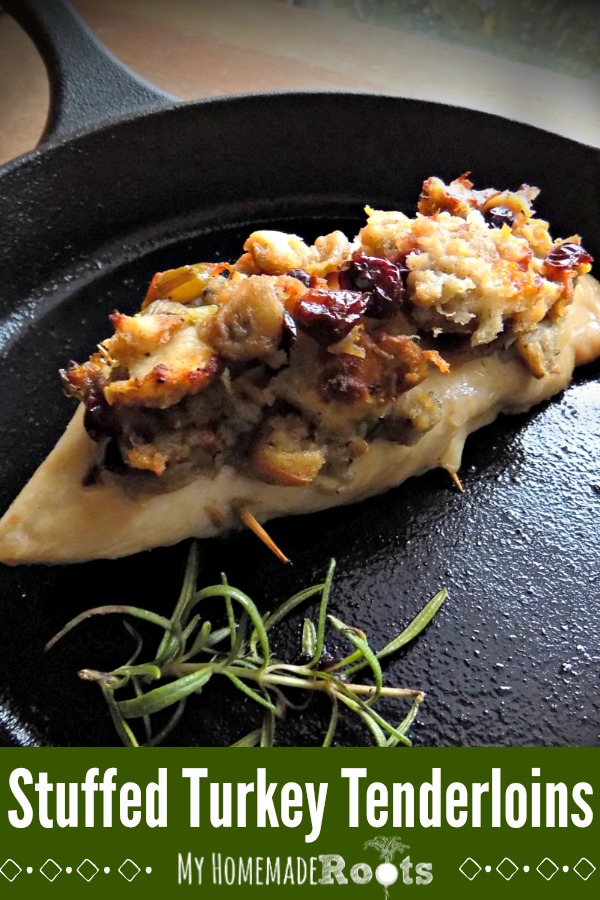 Stuffed Turkey Tenderloins with Cranberries