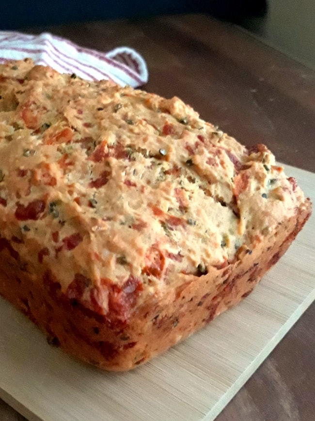 A Crusty Loaf of Cheddar Onion Beer Bread