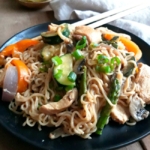 A Steamy Bowl of Thai Chicken Peanut Noodles