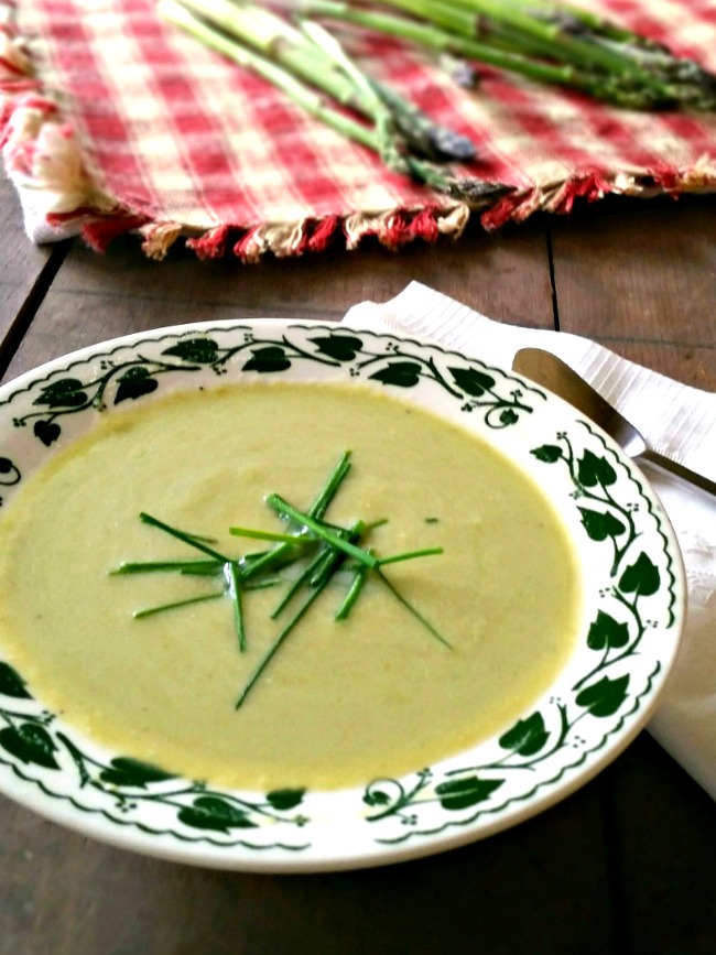 Cream of Asparagus Soup - My Homemade Roots