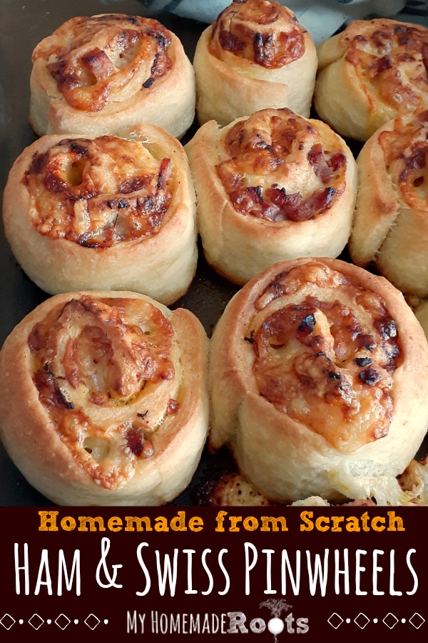 Homemade From-Scratch Ham and Swiss Pinwheels