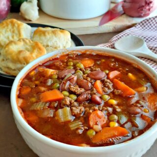 Old-Fashioned Hamburger Soup - My Homemade Roots