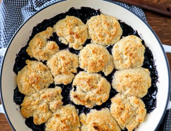 Blueberry Cobbler with Biscuit Topping