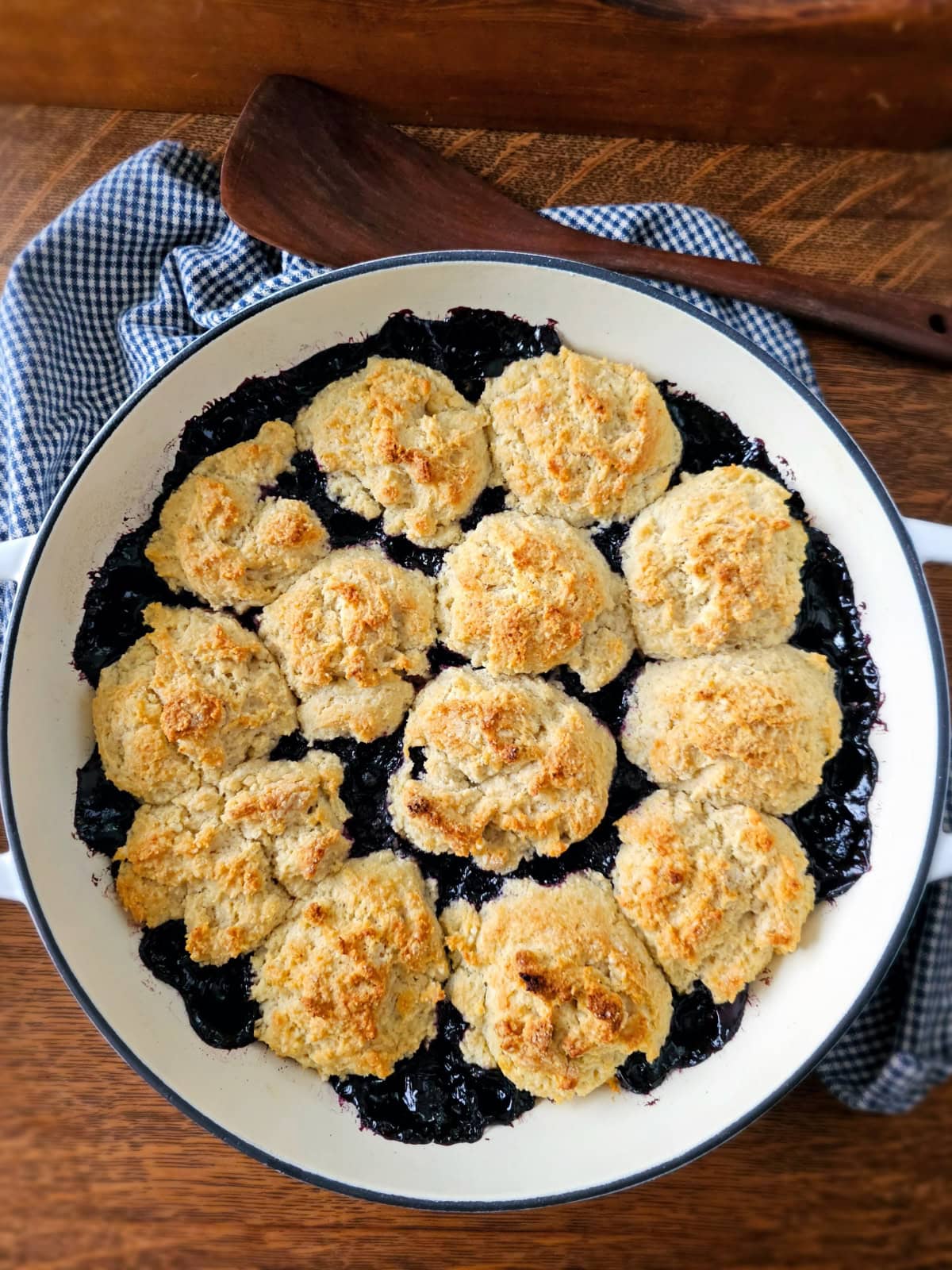 Blueberry Cobbler with Biscuit Topping