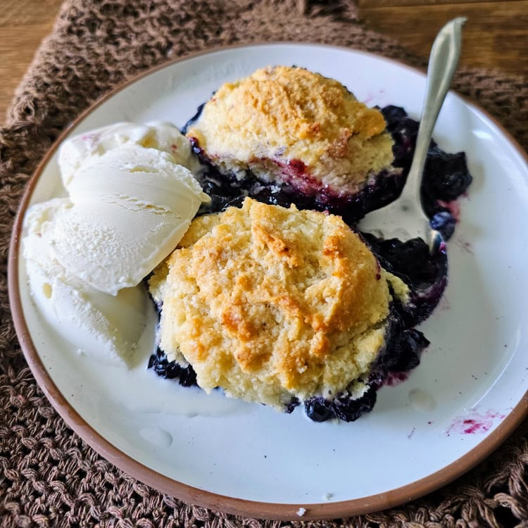 Blueberry Biscuit Cobbler