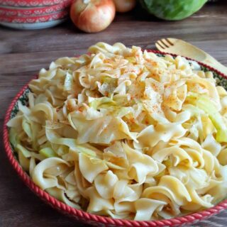 Fried Cabbage and Noodles (Haluski) - My Homemade Roots