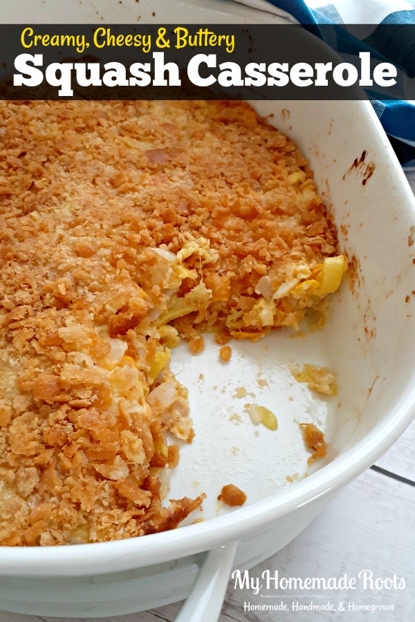 Homemade Southern Squash Casserole by My Homemade Roots - Weekend Potluck 438