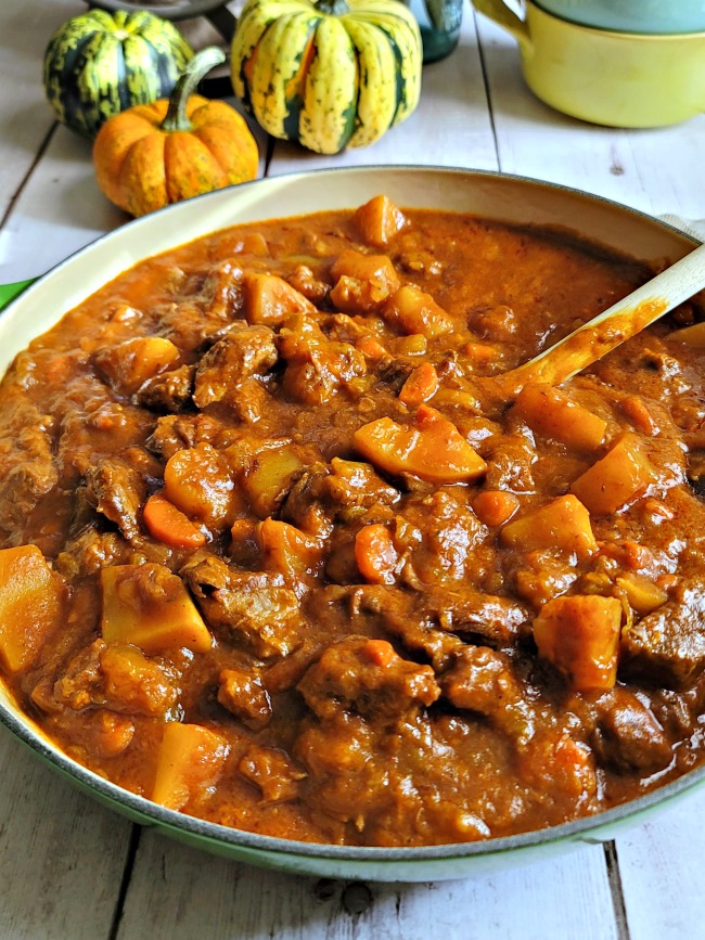 Pot of Autumn Harvest Beef Stew