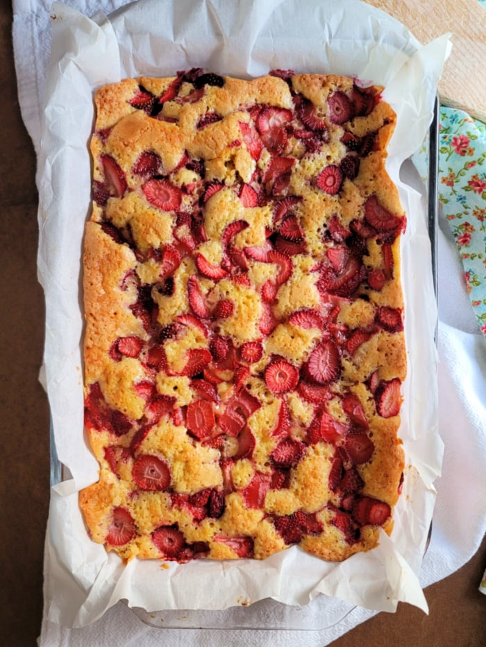 Strawberry Buckle Cake