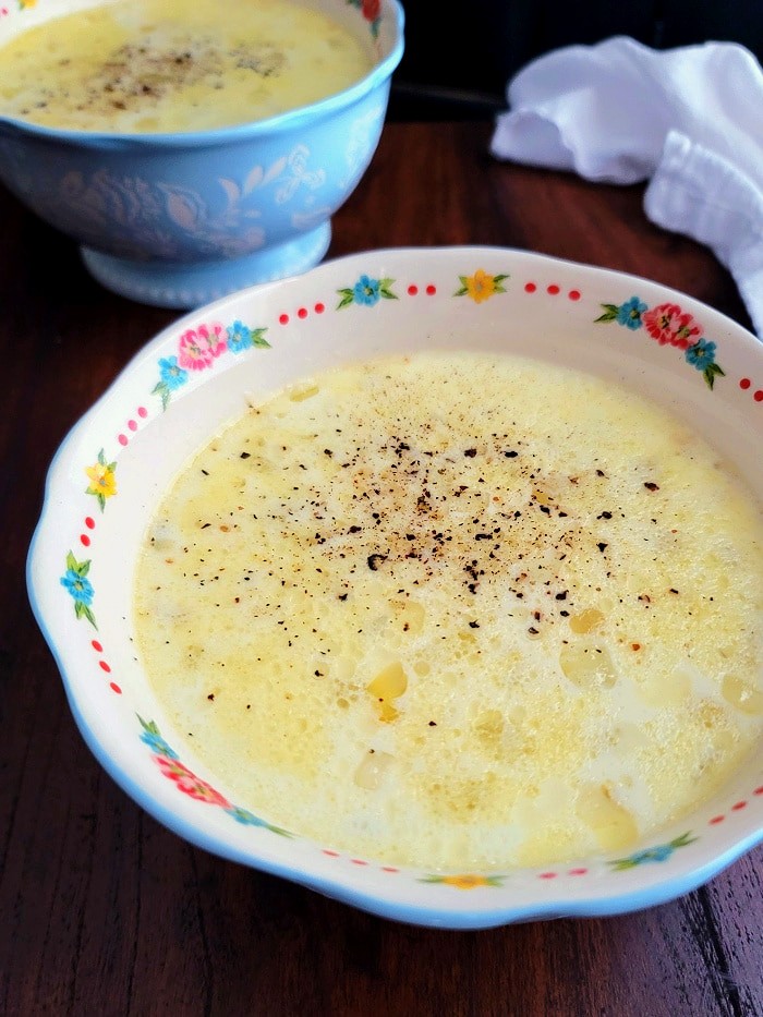 Bowl of Simple Old Fashioned Potato Soup