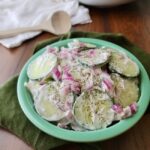 Bowl of Pennsylvania Dutch Creamed Cucumbers