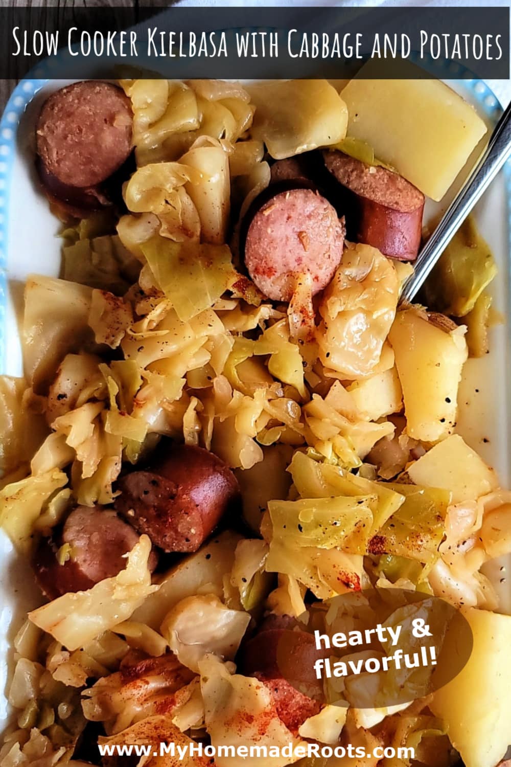 Slow Cooker Kielbasa With Cabbage And Potatoes - My Homemade Roots