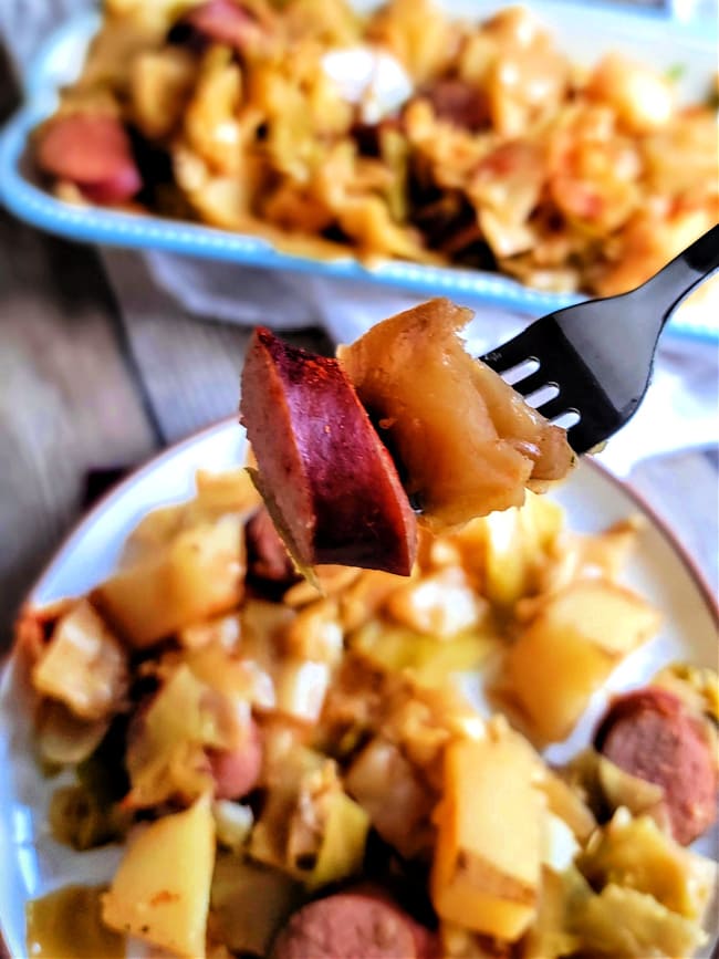 Slow Cooker Kielbasa with Cabbage and Potatoes My Homemade Roots