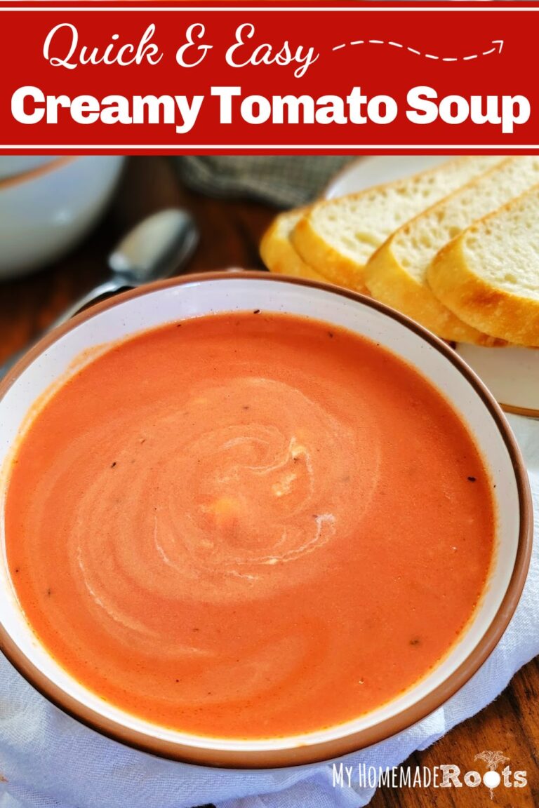 Easy Creamy Tomato Soup My Homemade Roots