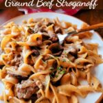 This One-Pot Ground Beef Stroganoff is a comfort food classic transformed into a delicious weeknight time saver.