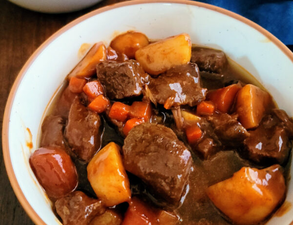 Hearty bowl of Irish beef stew