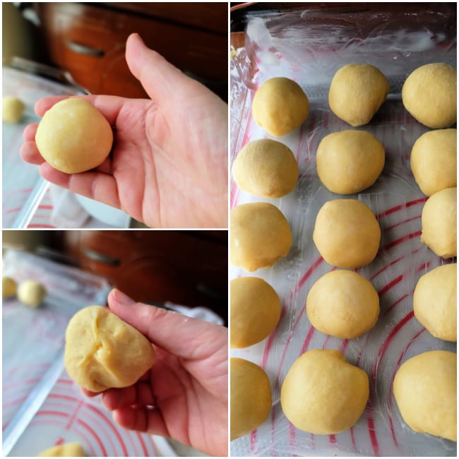 Instructions for making homemade Dinner Rolls