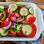 Fire and Ice Salad - marinated tomatoes, onions, and cucumbers