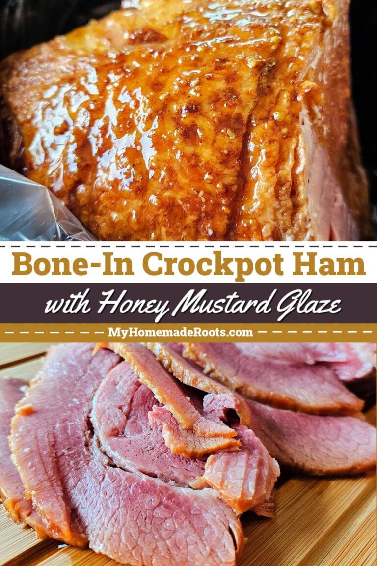 Crockpot Honey Mustard Ham - My Homemade Roots