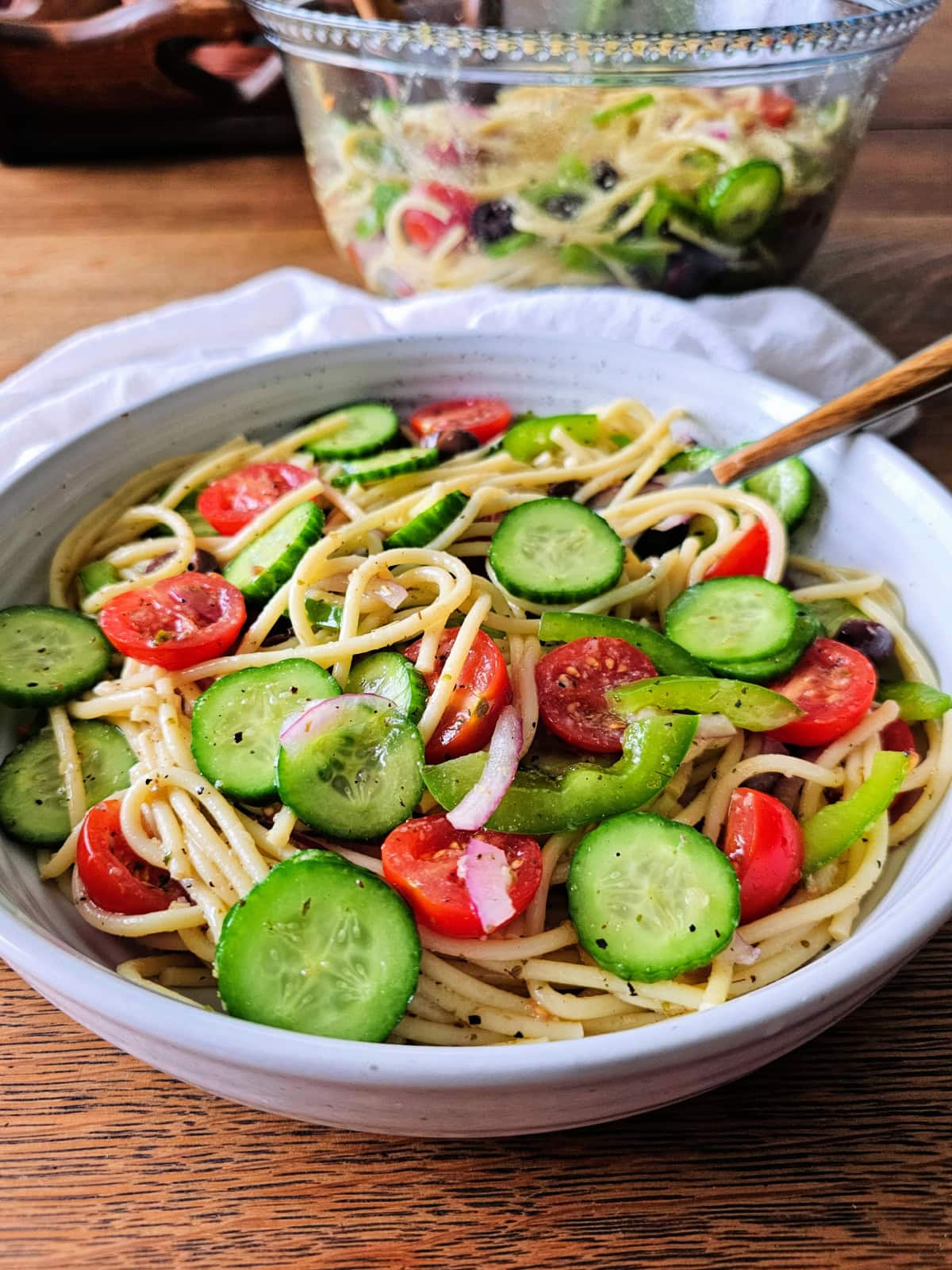 Spaghetti Salad with Homemade Dressing