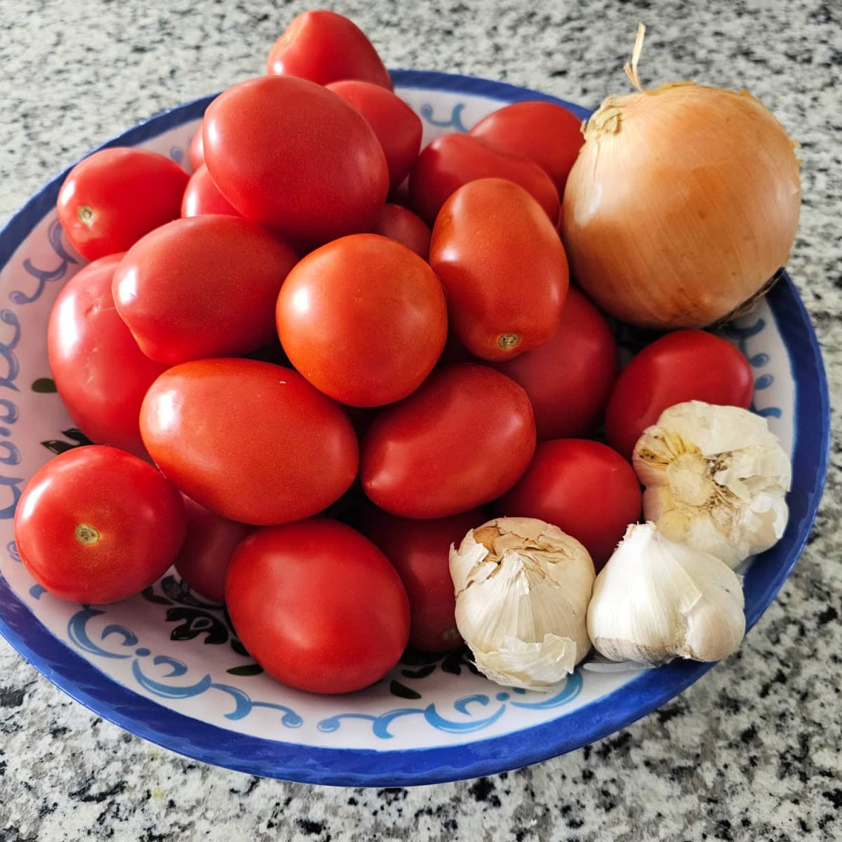 Ingredients for Oven Roasted Tomato Sauce