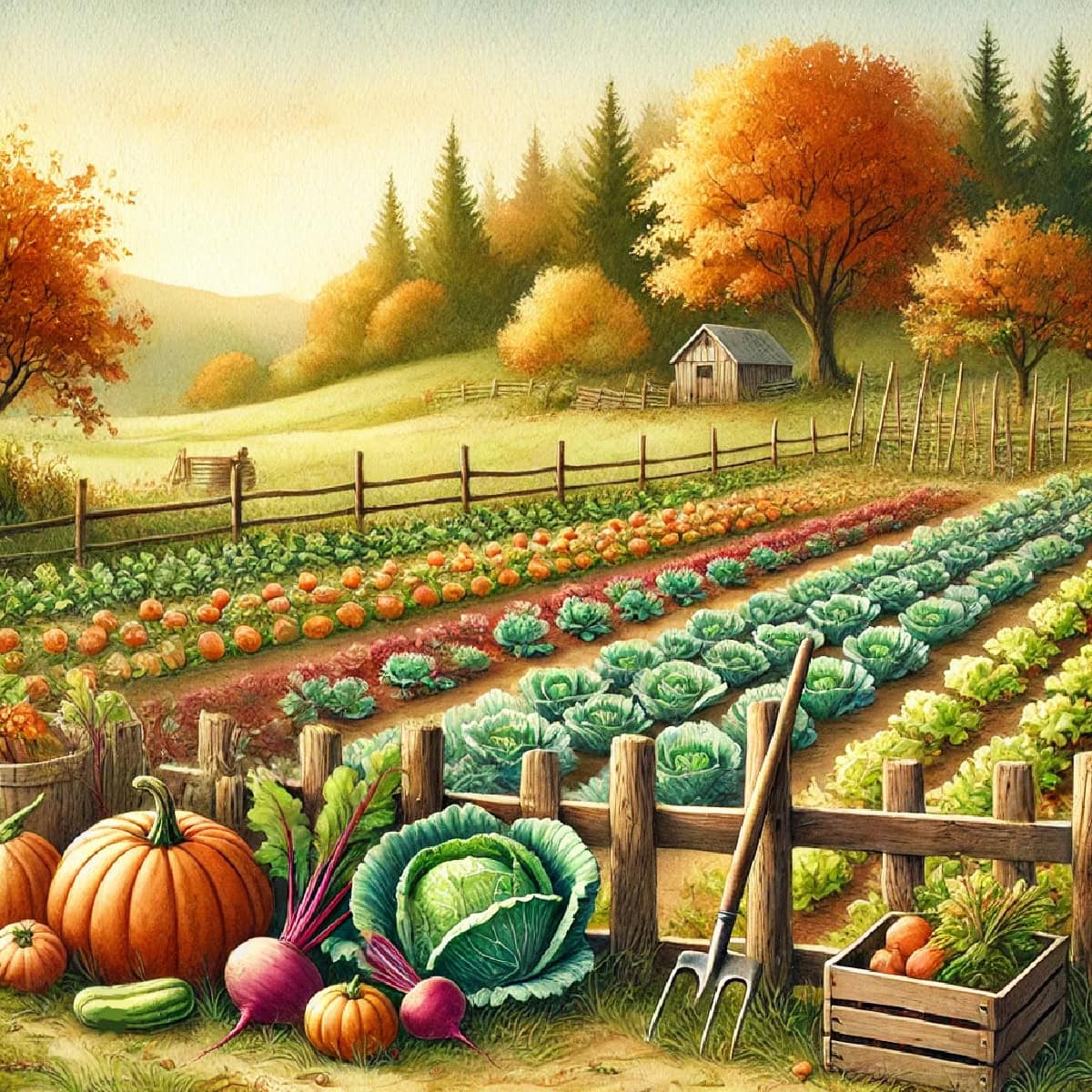 Autumn Vegetable Garden