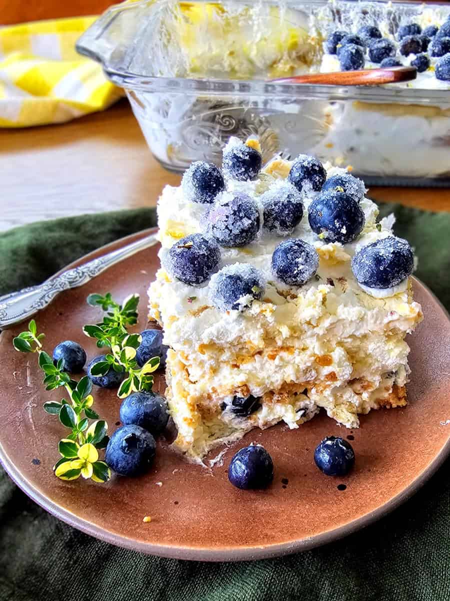 From-Scratch Lemon Blueberry Icebox Cake