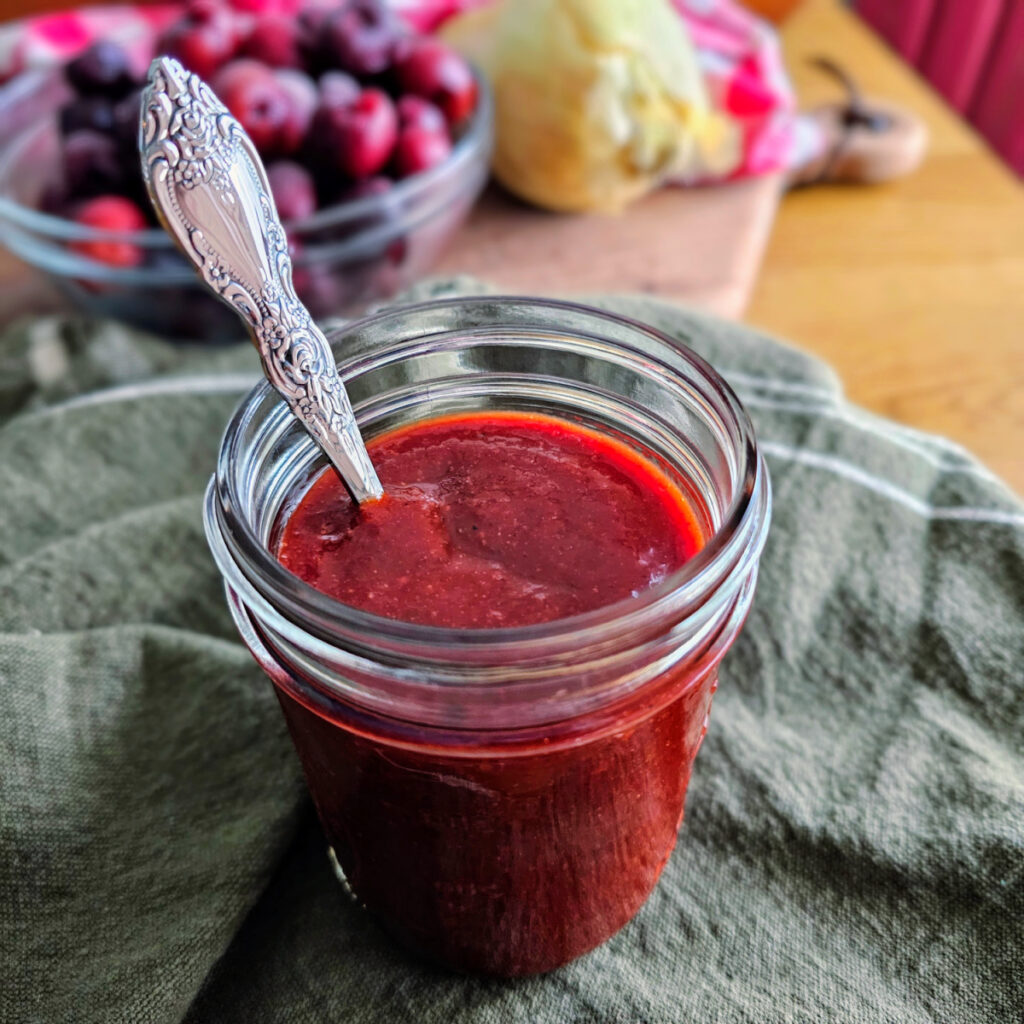 Cherry BBQ Sauce from scratch
